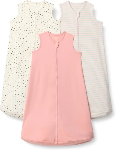 Miniatura 10 de Amazon Essentials Saco de dormir unisex de algodón para bebés, manta portátil, 0.5 TOG, paquete de 3 Marfil/rosa pálido/gris paloma