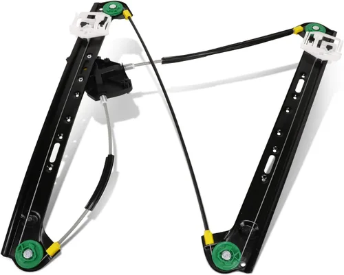 Miniatura 25 de DNA MOTORING OEM-WR-0031 Conjunto de motor y regulador de elevalunas eléctrico delantero izquierdo del lado del conductor compatible con 00-06 BMW