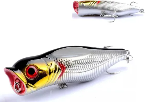 Miniatura 6 de 3 señuelos y cebos realistas para pesca de agua superior, cebos para pesca y cebos duros para trucha, lubina, salmón en agua salada y agua dulce
