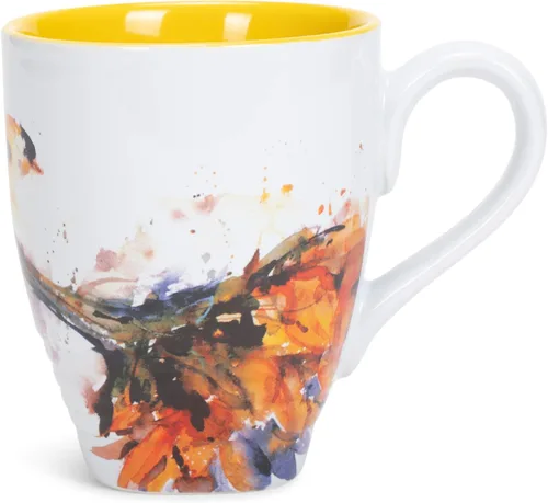 Miniatura 9 de Dean Crouser colección de taza de porcelana con diseño de acuarelas, 16 onzas, Hummingbird