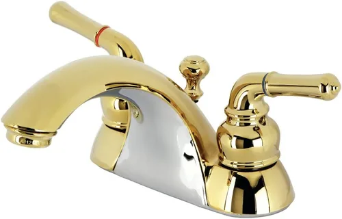 Miniatura 4 de Kingston Brass KB2628B Nápoles - Grifo de lavabo de 4 pulgadas (4 pulgadas) emergente de latón, níquel cepillado cepillado níquel