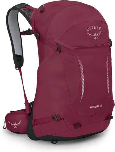 Osprey Hikelite - Mochila de senderismo ligera de 28 litros, mochila de viaje duradera con cubierta para lluvia para hombres y mujeres,