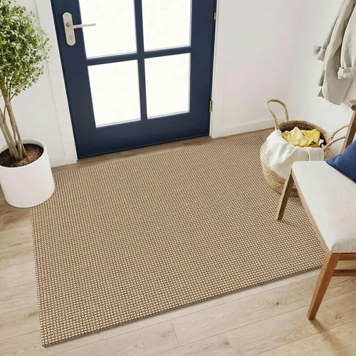 Miniatura 207 de KOZYFLY - Tapetes para entrada, lavable, tejido, con respaldo de goma antideslizante, de algodón, interiores, cocina, entrada, vestíbulo y puerta