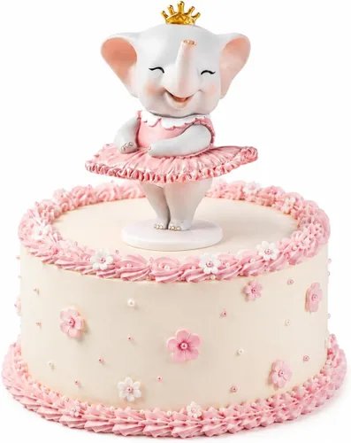Comfy Hour - Bonita figura de vestido rosa de ballet bailarín, colección de vida silvestre, estatua coleccionable, decoración de escritorio,