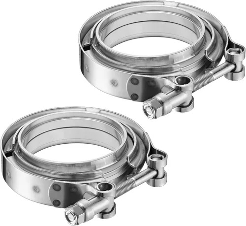 Miniatura 10 de Abrazadera de banda en V de 2,0 pulgadas con brida macho hembra universal 304 acero inoxidable para coche 1PC