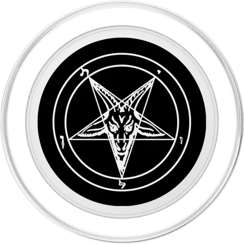 Miniatura 2 de Pentagram Satanic Black Star Motive with Baphomet Goat Head - PopSockets Grip and Stand for Phones and Tablets