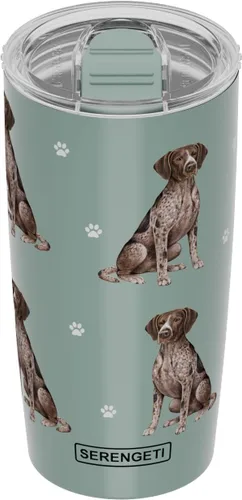 Miniatura 23 de SERENGETI Schnauzer - Vaso aislado al vacío de acero inoxidable de 20 onzas con tapa a prueba de derrames, impresión 3D, taza de viaje aislada