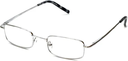 Miniatura 8 de Calabria R753 Rectangular Metal Reading Glasses for Men and Women –Full Rim Frame with Spring Hinges Lightweight Adjustable