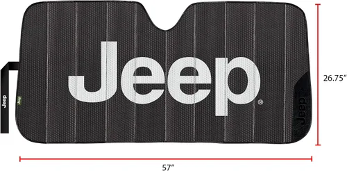 Miniatura 2 de Plasticolor 003859W01 - Parasol para parabrisas delantero de Jeep, acabado mate negro, para auto, camión o SUV
