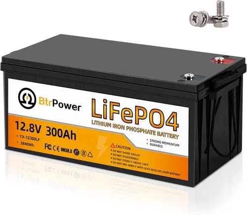 Miniatura 9 de Batería de litio de 12 V, batería LiFePO4 de ciclo profundo de 5000+ con BMS integrado de 100 A para almacenamiento en el hogar, motor de pesca por