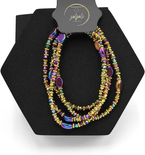 Miniatura 17 de Cuentas de cintura africana elásticas hechas a mano, colección Radiance, cuentas de cintura brillantes lujosas y elegantes