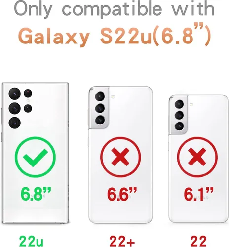 Miniatura 2 de Funda compatible con Samsung Galaxy S22 Ultra Mirror con diamante, funda de teléfono de acrílico brillante que se puede utilizar para maquillaje al