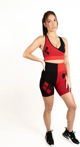 Miniatura 4 de DC Comics Pantalones cortos de ciclismo para mujer, sin costuras, para gimnasio, yoga, fitness, mujer maravilla, Batman Harley Quinn Superman
