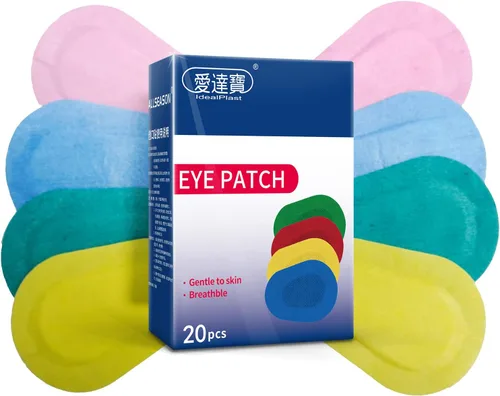 Miniatura 6 de 60 parches adhesivos para los ojos para adultos, parche transpirable colorido para niños, niñas con ojo perezoso Colorido-60 piezas