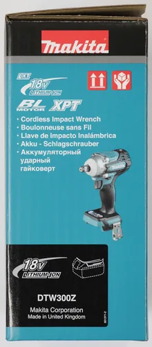 Miniatura 13 de Makita DTW300Z Li-ion LXT Llave de impacto inalámbrica sin escobillas, baterías y cargador no incluidos, 18 V