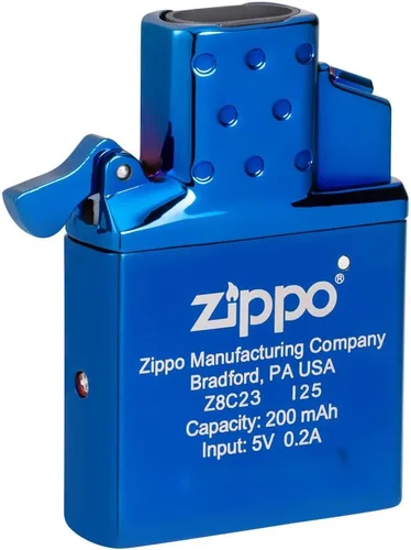 Miniatura 2 de Zippo Encendedor recargable de doble arco azul pulido - Uso diario, al aire libre, encendedores abatibles de camping