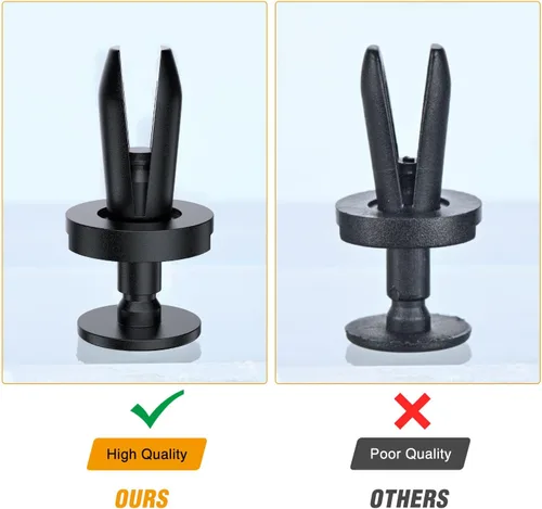 Miniatura 5 de GOOACC 100 Piezas Clip de Revestimiento de Guardabarros Tipo Empuje Retenedor de Nailon Sujetador de Repuesto para Dodge 1996-2015 Jeep Grand 100