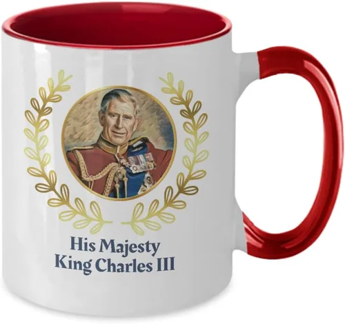 Miniatura 2 de Taza de coronación King Charles III, Taza de coronación, taza de rey Carlos, Dios salve al rey, taza de rey de Inglaterra