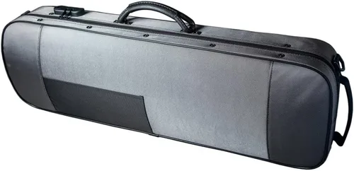 Miniatura 2 de Paititi 5001L Stylus - Estuche para violín de tamaño completo, color gris con cerradura de combinación, bolsa extraíble y múltiples soportes