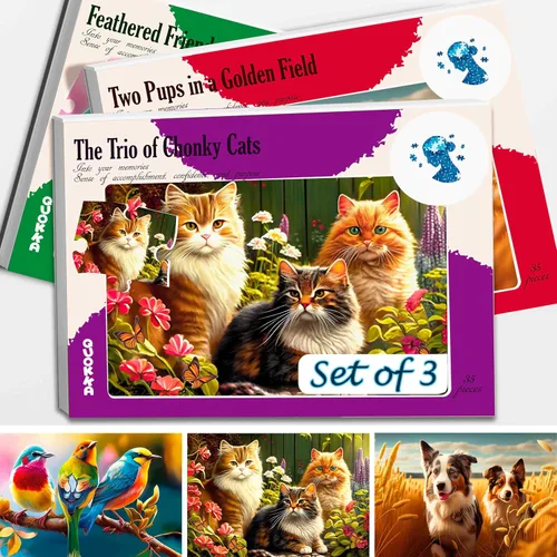 Miniatura 9 de QUOKKA 13 Piezas de Actividades para Demencia para Adultos - 3 Juego de Rompecabezas para Personas Mayores - Regalos Grandes para Personas Mayores