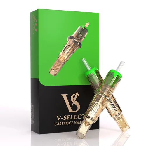 Miniatura 9 de EZ - 20 agujas de cartucho de tatuaje #12 (7RL) desechables de líneas redondas estándar para máquina rotativa de tatuaje, pistola de bolígrafo - V