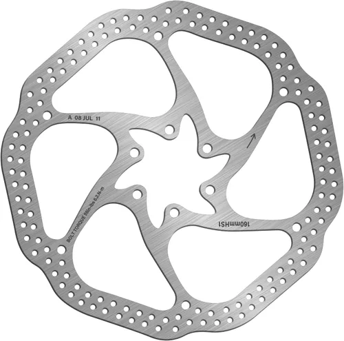 Miniatura 21 de BUCKLOS - Rotor de freno de disco MTB de 140 mm, 160 mm, 180 mm, 203 mm con 6 pernos, rotores de freno de bicicleta de acero inoxidable con Multi-c