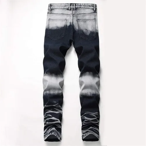 Miniatura 2 de Pantalones para hombres entalle ajustado rasgados