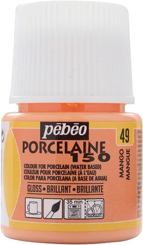 Miniatura 20 de Pebeo Porcelaine 150, Pintura China, Botella 1.5 fl oz - Blanco Perla
