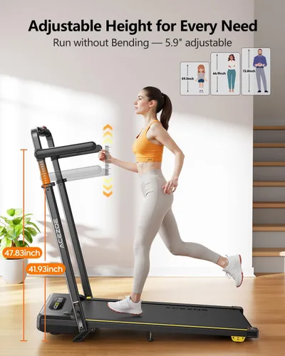 Miniatura 3 de Acezoe 3 en 1 Cinta de correr para debajo del escritorio con inclinación, tapete de caminadora con estación de trabajo de escritorio removible