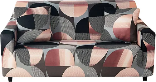 Miniatura 7 de MBROS Funda de sofá de alta elasticidad para sofá de 3 cojines, funda de sofá estampada de poliéster y elastano, protector de muebles para sala de G