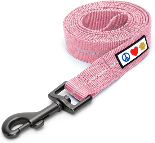Miniatura 65 de Pawtitas correa para mascotas/cachorro de ft reflectante de perro con collar y arnés de juego que se venden por separado., Rosado (Pink Camo)