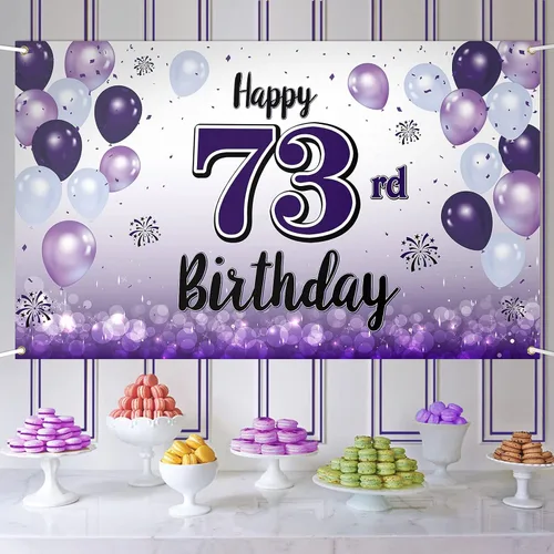 Miniatura 92 de Decoraciones de feliz cumpleaños 30, cartel grande de globo morado de 30 cumpleaños, suministros para fiesta de cumpleaños de 30 años. 30 (EE. UU.)