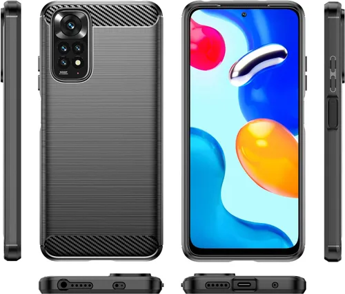 Miniatura 9 de Funda para Xiaomi Redmi Note 11 Note 11S Funda con protector de pantalla Vidrio templado Ligero Absorción de golpes Resistente TPU Cubierta