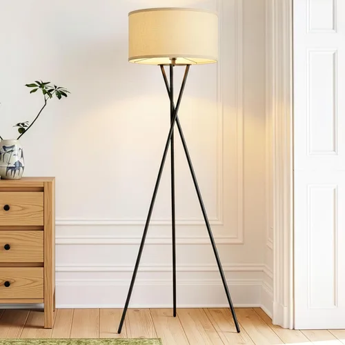 Miniatura 2 de Brightech Jaxon lámpara de pie trípode estilo mitad de siglo con innovación contemporánea - Incluye Brightech's LightPro foco LED de 9.5 Watt