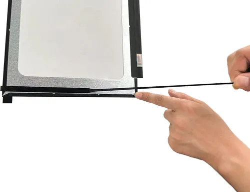 Miniatura 5 de Cinta elástica negra para pantalla LED LCD de laptop, panel de repuesto con asa, paquete de 10 (tiras adhesivas de pantalla)