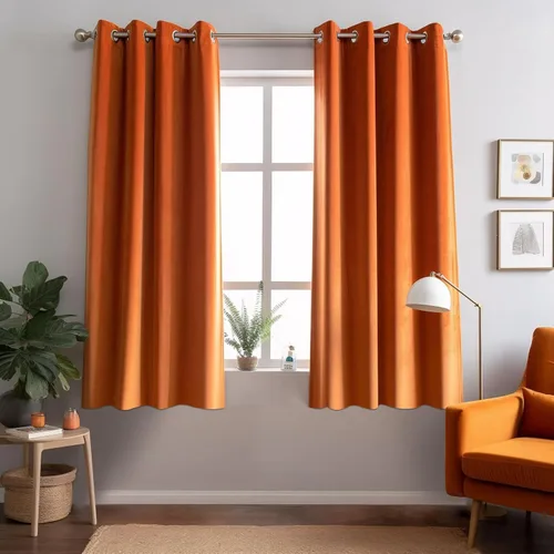 Miniatura 26 de Juego de 2 paneles de cortinas de terciopelo negro, cortinas súper suaves con ojales para decoración de sala de estar y dormitorio, reducción