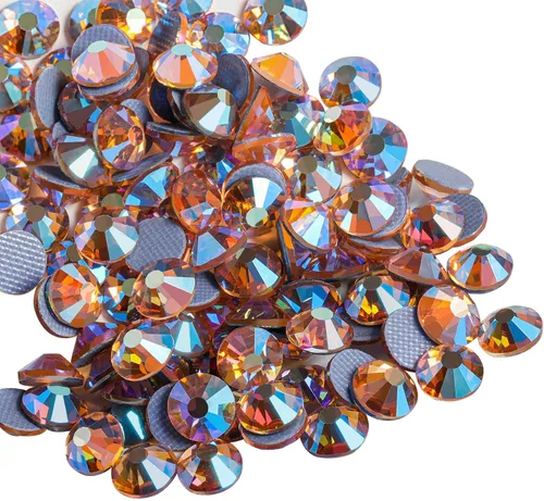 Miniatura 12 de Beadsland Hotfix - 2880 diamantes de imitación de cristal con parte trasera plana para manualidades, ropa, decoraciones de bricolaje, cristal AB