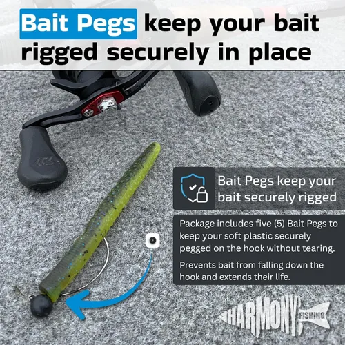 Miniatura 6 de Harmony Fishing - Jigheads de tungsteno compensado sin malas hierbas (paquete de 5)