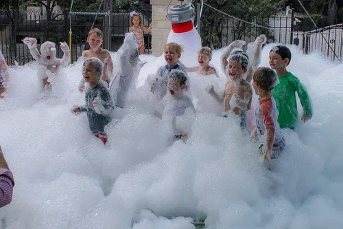 Miniatura 6 de Paquete de 4 polvos de espuma, hace hasta 480 galones de diversión de fiesta para cañones de burbujas, es un éxito con la espuma y otros fabricantes