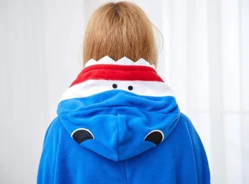 Miniatura 4 de Pijama de tiburón para adultos, disfraz de Halloween, ropa de dormir