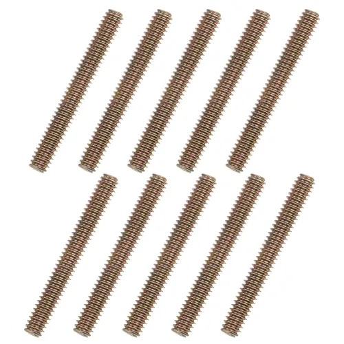 Miniatura 20 de uxcell 8 piezas de zinc de color totalmente roscado varilla 1/4"-20, 2" longitud, tornillo de rosca de acero al carbono para montaje de muebles