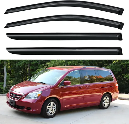 Miniatura 169 de YQAUTEC Viseras de Ventana Protectores de Lluvia para Honda Civic 2022 2023 2024 2025 2026, Deflectores de Viento de Ventilación de Ventana Fuera