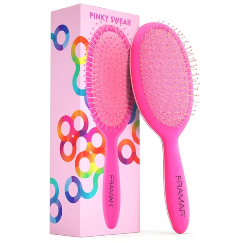 Framar Cepillo desenredante para cabello rizado, cepillos para el cabello para mujeres, cepillo húmedo para mujeres, cepillos para el cabello, Rosa