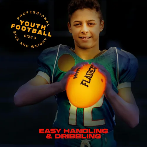 Miniatura 6 de FlashCatch Fútbol iluminado – Bola que brilla en la oscuridad – NO 6 – Regalos de cumpleaños para deportes al aire libre para niños de 8 a 15 años