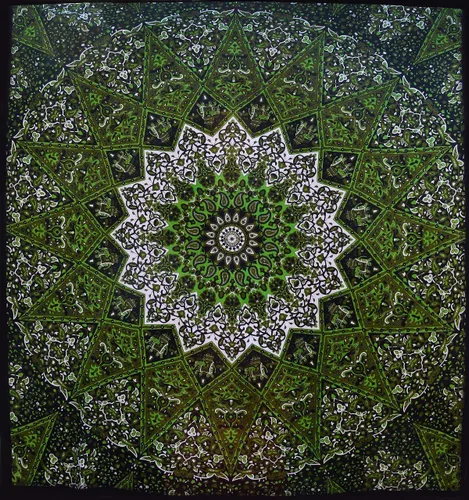 Popular Handicrafts Popular Twin psicodélico mandala hippie tapiz indio colgante de pared Colcha 84 x 54 pulgadas (84.6 x 55.1 in)