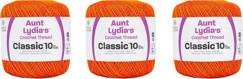 Miniatura 31 de Aunt Lydia Classic Crochet - 3 unidades de 350y/1,049.9 ft - Natural