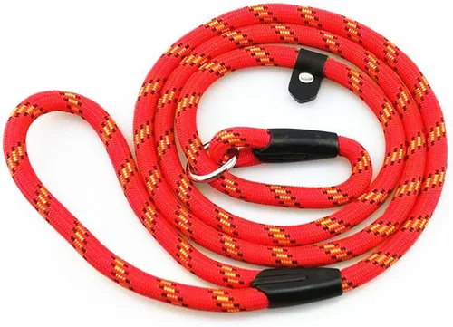 Miniatura 5 de yueton Correa de nailon para perro mascota Correa ajustable Loop Slip Lead (rojo)