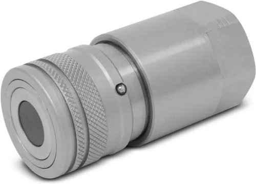 Miniatura 7 de Summit Hydraulics 1/2" Acopladores Hidráulicos de Conexión Rápida de Cara Plana para Dirección de Patín Bobcat Set con Tapas Antipolvo