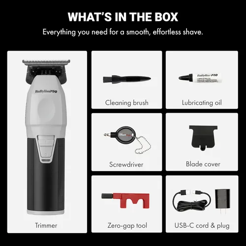 Miniatura 6 de BaBylissPRO COREFX - Recortadora de barba inalámbrica profesional para hombres con motor de alta velocidad de 6,800 RPM y hoja en T de acero