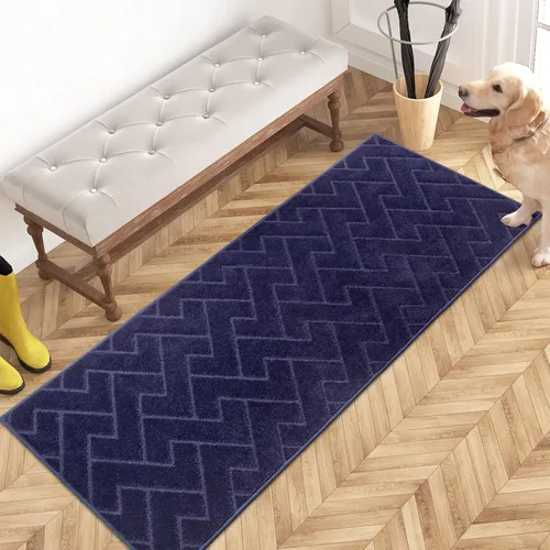 Miniatura 79 de PURRUGS Alfombra de fácil cuidado de 6 x 9 pies, antideslizante, lavable a máquina, tapete para puerta de perro, resistente a las manchas
